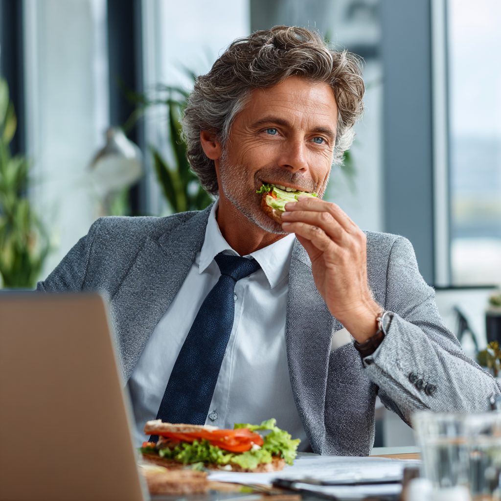 Diverse group of smiling middle-aged Ukrainian adults at a healthy cooking class, learning about nutrition together